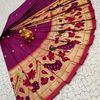 PAITHANI FANCY DANA SOFT SILK SAREES - PURPLE COLOUR