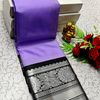 FANCY PLAIN SOFT SILK SAREES SILVAR DESIGN BORDER - LEVENDOR