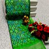 DIGITAL PRINTING LINEN COTTON SAREES - GREEN (1)