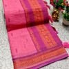 DIGITAL PRINTING KALIYANI LINEN COTTON SAREES - LIGHT PINK