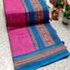 DIGITAL PRINTING KALIYANI LINEN COTTON SAREES - PINK (1)