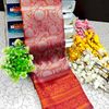 KUBERA TISSUE ELITE  BRIDAL RAPIER FANCY  LIGHT WEIGHT SILK TYPE  MEHANDI DESIGNER SAREES - MEJANTA