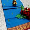 PURE COTTON JARI BORDER SAREES SUMMER SPECIAL COLLECTION - BULE (1)