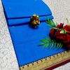 PURE COTTON JARI BORDER SAREES SUMMER SPECIAL COLLECTION - BLUE SHADE