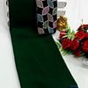 GEORGETTE FANCY SOFT SILK SAREES WITH BLOUSE MODERN FANCY ITEM SAREES - DARK GREEN (1)