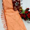 GEORGETTE FANCY SOFT SILK SAREES - LIGHT ORANGE (2)