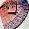 KUBERA PATTU ELITE BRIDAL RAPIER FANCY LIGHT WEIGHT SILK TYPE SAREES - CORAL COLOUR