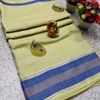 DIGITAL EMBROIDERY PRINTING COTTON SAREES - CREAM (1)
