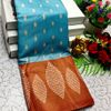 DEGITAL KARGIL PRINTED  COTTON TYPE SAREE - DARK SKY BLUE (1)