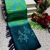 DEGITAL KARGIL PRINTED  COTTON TYPE SAREE - EMERALD COLOUR (1)