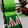 DEGITAL KARGIL PRINTED  COTTON TYPE SAREE - GREEN