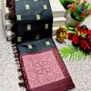 DEGITAL KARGIL PRINTED  COTTON TYPE SAREE - GRAY (1)