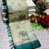 DEGITAL KARGIL PRINTED  COTTON TYPE SAREE - LIGHT SKY BLUE