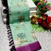 DEGITAL KARGIL PRINTED  COTTON TYPE SAREE - LIGHT GREEN SHADE