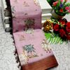 DEGITAL KARGIL PRINTED  COTTON TYPE SAREE - BABY PINK (2)