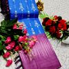 DEGITAL KARGIL PRINTED  COTTON TYPE SAREE - BLUE COLOUR (6)