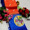 DEGITAL KARGIL PRINTED  COTTON TYPE SAREE - PEACH (2)