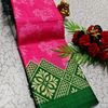 DEGITAL KARGIL PRINTED  COTTON TYPE SAREE - DARK PINK (5)