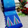 DEGITAL KARGIL PRINTED  COTTON TYPE SAREE - BLUE SHADE (1)