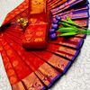 ELITE BRIDAL PICK &PICK SILK SAREES AND WEDDING ART SILK SAREES - TOMATO COLOUR (1)