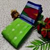 BANARASI POCHAMPALLY ALL OVER BODY SILVAR ZARI BUTTA DESIGN   FUNCTION WEAR SOFT SILK SAREES - EMERALD COLOUR