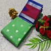 BANARASI POCHAMPALLY ALL OVER BODY SILVAR ZARI BUTTA DESIGN   FUNCTION WEAR SOFT SILK SAREES - LIGHT GREEN SHADE