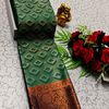 SOFT SILK FANCY BEST QUALITY POONTAMIL SOFT SILK SAREES - GREEN COLOUR (1)