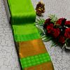 SOFT SILK FANCY BEST QUALITY POONTAMIL SOFT SILK SAREES - PARET GREEN (3)