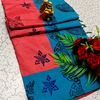 TRENDY AND FANCY ZIGZAG  BORDER STITCH COTTON SAREES - LIGHT PINK