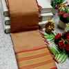 FANCY PLAIN COTTON SOFT SILK SAREES - CREAM COLOR (2)