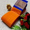 Korvai kotanji Trendy & Fancy bhutta and 2/100  Silk Cotton Sarees Function wear - ORANGE N