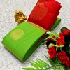 Korvai kotanji Trendy & Fancy bhutta and 2/100  Silk Cotton Sarees Function wear - PARET GREEN (1)