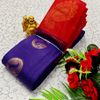 Korvai kotanji Trendy & Fancy bhutta and 2/100  Silk Cotton Sarees Function wear - PURPLE COLOUR