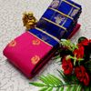 Korvai kotanji Trendy & Fancy bhutta and 2/100  Silk Cotton Sarees Function wear - PINK