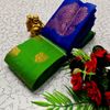 Korvai kotanji Trendy & Fancy bhutta and 2/100  Silk Cotton Sarees Function wear - GREEN COLOUR (1)