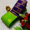Korvai kotanji Trendy & Fancy bhutta and 2/100  Silk Cotton Sarees Function wear - GREEN (2)