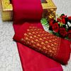 GEORGETTE FANCY SOFT SILK SAREES WITH BLOUSE MODERN FANCY ITEM SAREES - DARK PINK