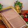 BRIDAL SILK GOLD SILVAR AND COPPER ZARI WEAVE AND WEDDING ART SILK SAREES - CHOCOLATE COLOR (5)