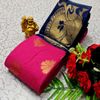 Korvai kotanji Trendy & Fancy bhutta and 2/100 Silk Cotton Sarees Function wear - DARK PINK