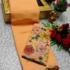 GEORGETTE FANCY SOFT SILK SAREES WITH BLOUSE MODERN FANCY ITEM SAREES - LIGHT SANDLE (2)