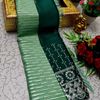 GEORGETTE FANCY SOFT SILK SAREES WITH BLOUSE MODERN FANCY ITEM SAREES - NORMAL GREEN