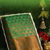 Samuthrika / Vasthrakala Bridal Silk Saree Wedding Saree - GREEN (3)
