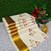 Trending kerala onam special kasavu saree full work embossed digital printing cotton saree collections - IVORY COLOUR (7)