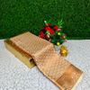 Bridal silk gold silvar and copper zari weave and wedding art silk sarees - LIGHT SANDLE (6)