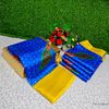 Fancy Print  Office Wear Cotton Sarees All Over Body Peacock Design Premium Look lightweight Comfortable Wear - ROYAL BLUE