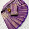 A "one gram gold trending tissue saree" typically refers to a saree made from a lightweight, sheer fabric known as tissue - INDIGO COLOUR (2)