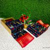 Fancy print office wear cotton sarees all over body kalamkari  pattern design premium look lightweight comfortable wear - NAVY COLOUR