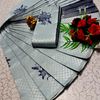 Kubera borderless elite bridal rapier fancy light weight silk type sarees function wear - AS COLOR