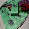 Kubera borderless elite bridal rapier fancy light weight silk type sarees function wear - TUQUOISE