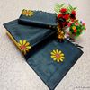 Elegant Pashmina Cotton Saree – Trending Collection - PEACKOK BLUE
